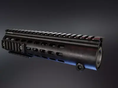 DD Hk416 Compact Handguard Low-poly 3D model