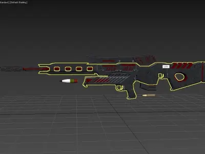 WPN Black Low-poly 3D model