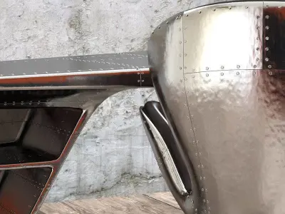 Chair and Writing Table Aviator 3D model