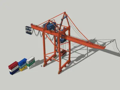 Crane container 3D model