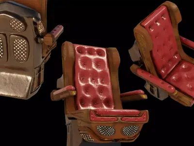 Train Seat  Free 3D model