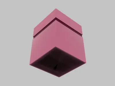 Cosmetics box Packaging Low-poly 3D mode Free low-poly 3D model