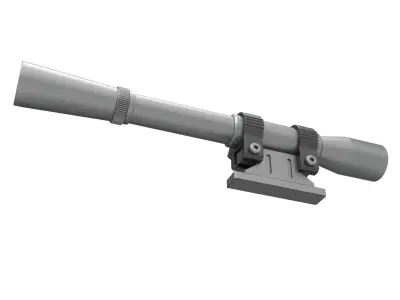 Scope for cosplay blaster 10 3D print model