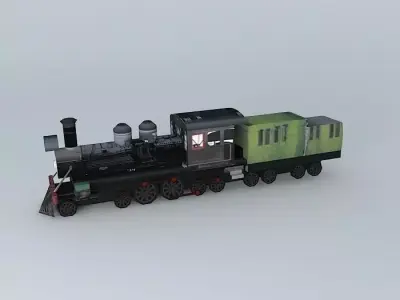 Old Train 3D model purchase