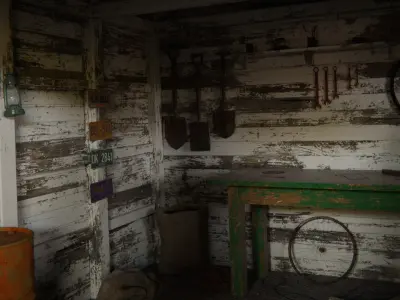 Old Tool Shed 3d Scene 3D model