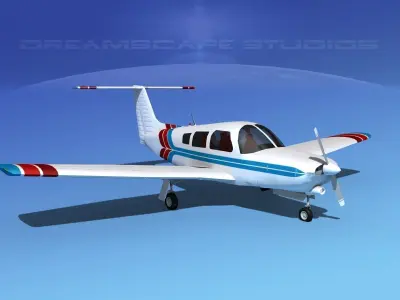 Piper Turbo Arrow III 3D model shop