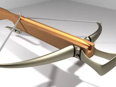 Crossbow - Medieval Type 1 3D model