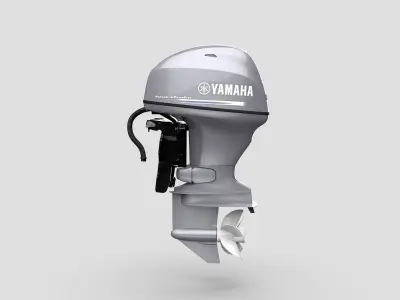 Yamaha F40F Marine Outboard Engine 3D model