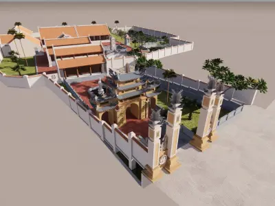 Sacred Ritual  -  Temple Duyen Khanh Free 3D model