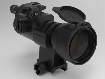 Wilcox Mount CompM4 Low-poly 3D model