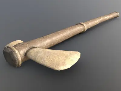 Axe - Bone Low-poly 3D model