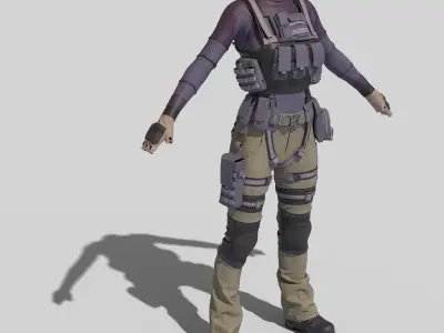 3D Military Outfit 3D model