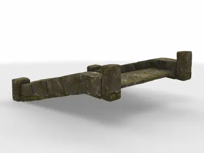 staircase ancient 04  3D model