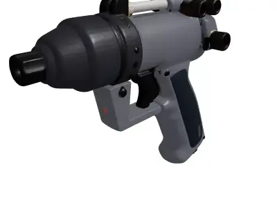 Gritty SciFi Handgun Prop 3D model