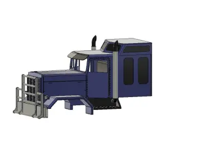  TRUCK MIT GROSSER SCHLAFKABINE RC TAMIYA MODELLBAU 3D print model