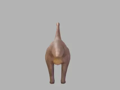Sauropod Character Low-poly 3D model