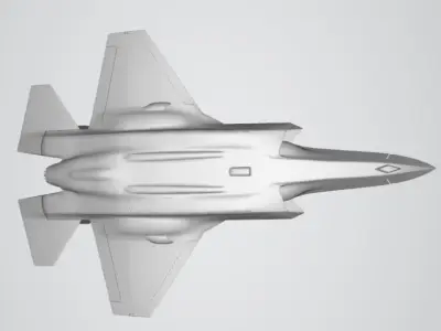 F-35A accurate model Low-poly 3D model