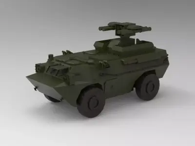 anti-tank guided missile 3D model