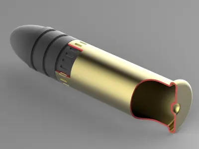22cal bullet Free 3D model