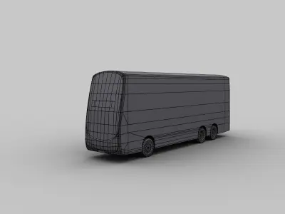 City Bus lowpoly 8 Low-poly 3D model