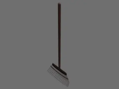 Rake 1C Low-poly 3D model