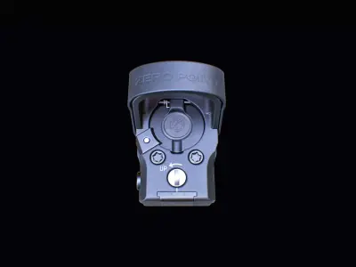 Red Dot Sight Low Poly PBR - FPS Weapon Attachment Low-poly 3D model