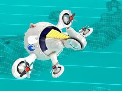 Globe Ship Submarine 3D model