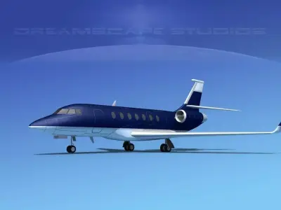 Dassault Falcon 2000 V13 3D model