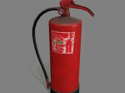 fire extinguisher Low-poly 3D model 39