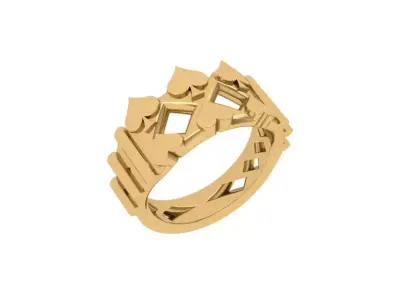 Wedding Ring  3D print model 305