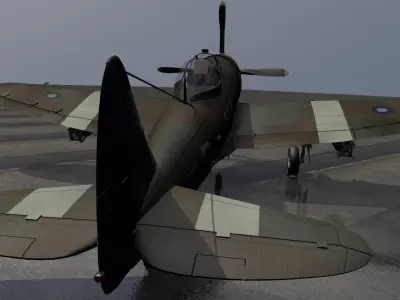 Republic Thunderbolt Mk-2 - RAAF 3D model