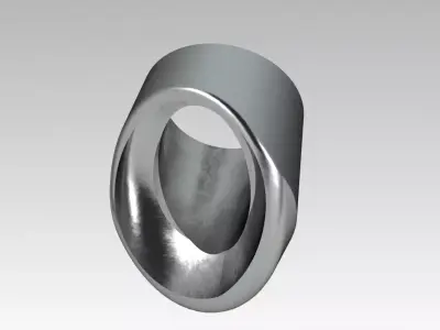 Elbolet stainless steel ring 3D model