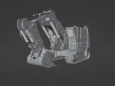 Excavator Construction Vehicle 3D model
