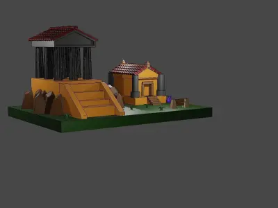 palacio romano 3D model