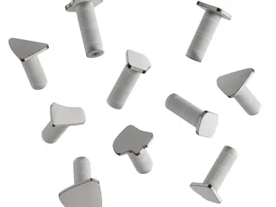 Industrial Wall Hooks by Blanked Studios 3D model