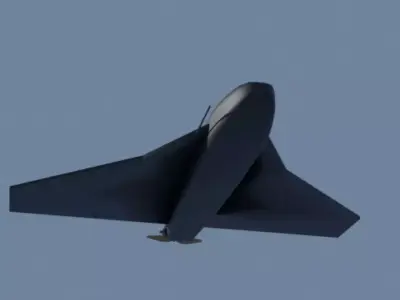 Russian UAV Gerbera Low-Poly Free low-poly 3D model