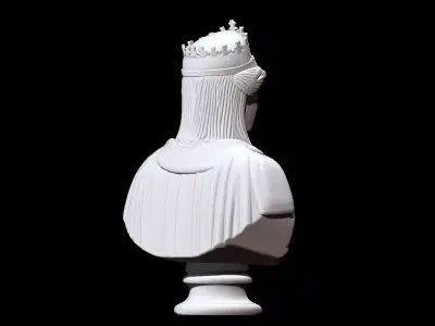 Queen Zenobia Bust 3D print model