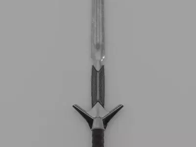 Paladins sword Low-poly 3D model
