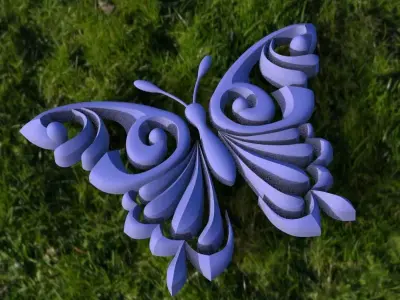 butterfly Low-poly 3D model buy