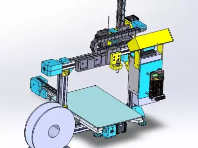 Cartesian 3D Printer CoreXYZStructure 3D model