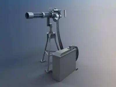 Cgi Military Turret 3D model