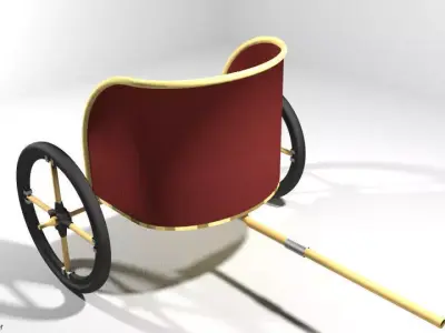 Chariot - Egyptian 3D model