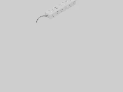 Power strip model Low-poly 3D model