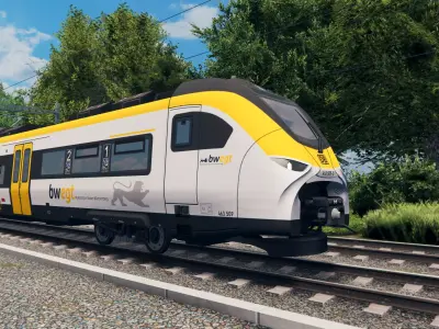 Modern German Train - Siemens Mireo Bwegt Low-poly 3D model