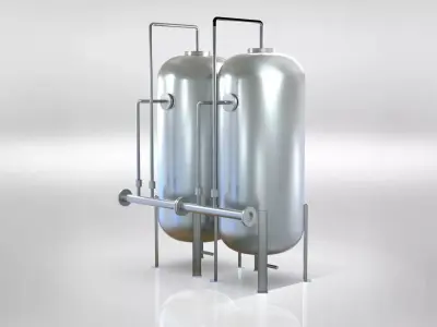 Vertical capacity metering system 3D model