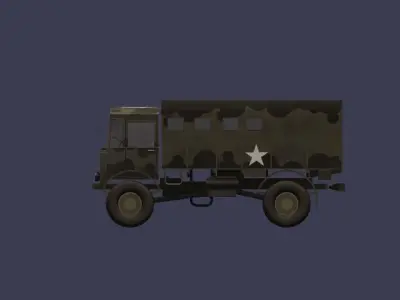 AEC Matador British 4x4 Truck - 1944 3D model