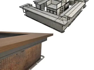 Big Industrial Counter 3D model