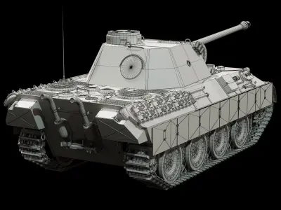 Panther Ausf D - Base Mesh 3D model