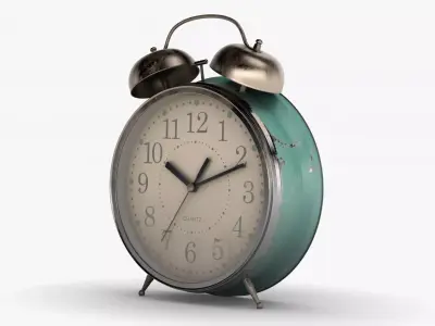Antique alarm clock 3D model