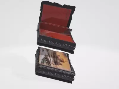 Elegant Jewelry Box 3D Asset 3D model